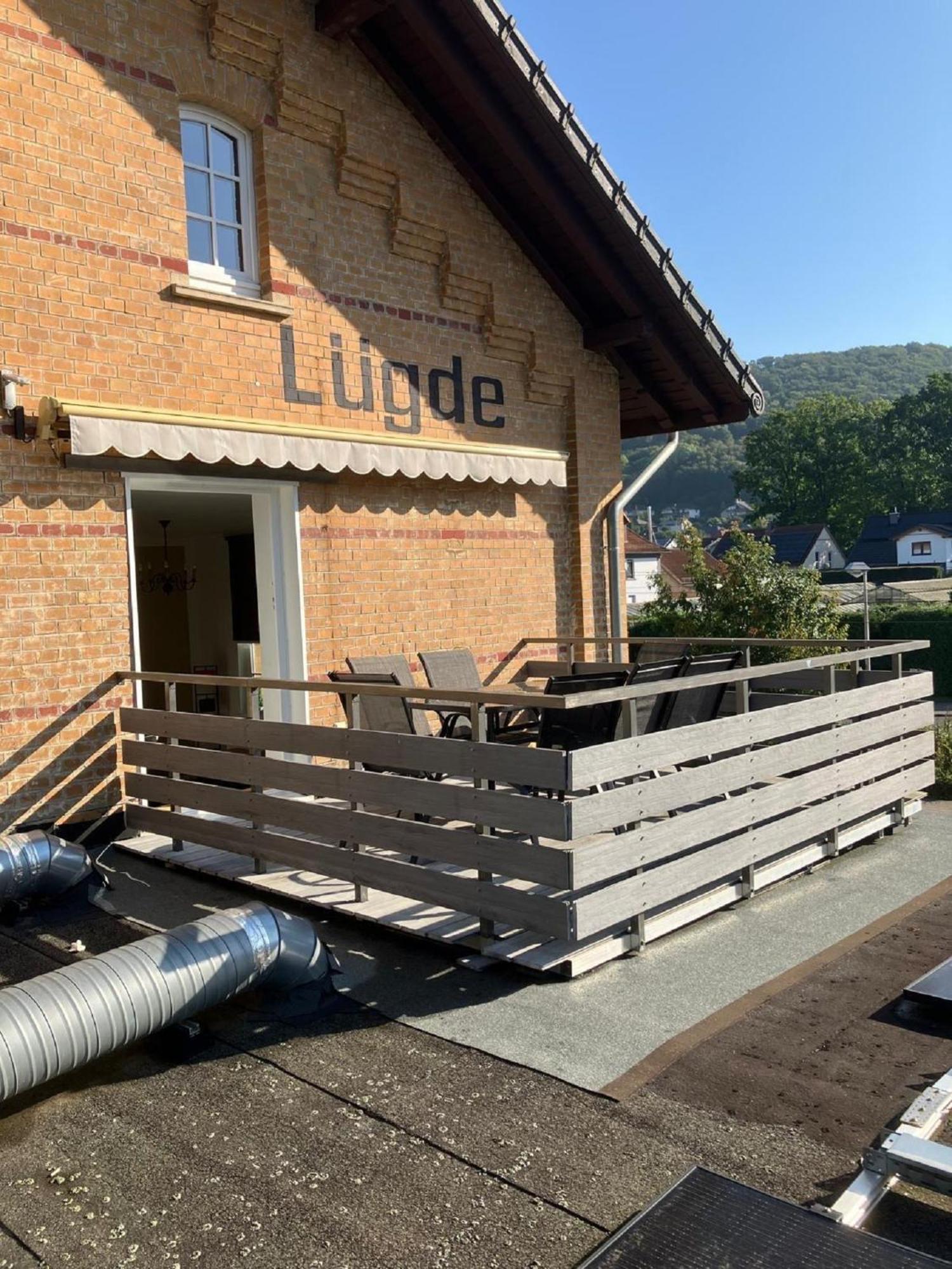 Ferienwohnung Im Bahnhof Luegde Zewnętrze zdjęcie